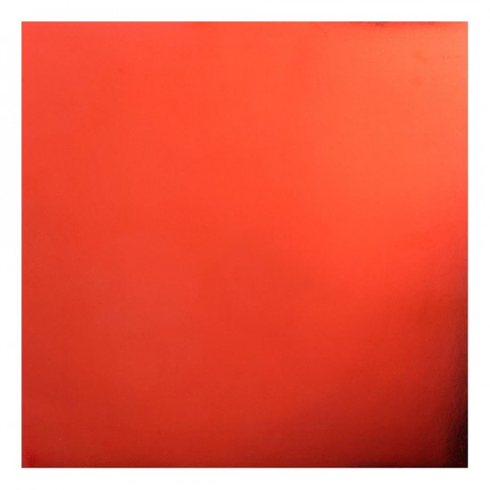 Bazzill métallique red- rouge 12x12